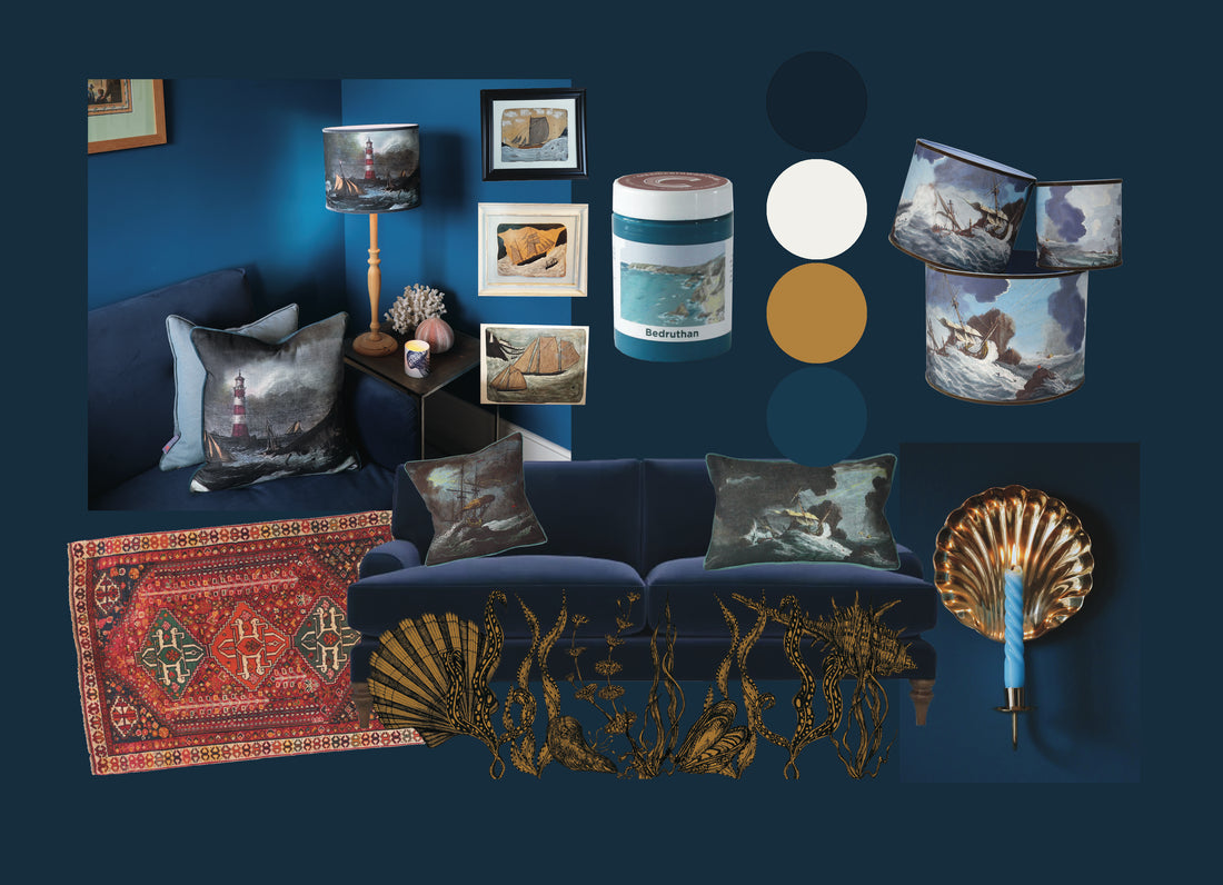 How to use strong colours in a small room