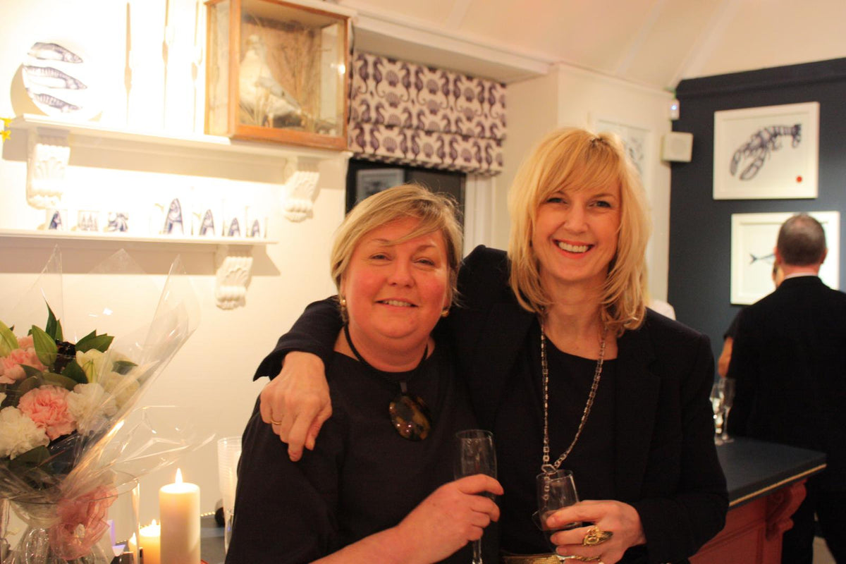 Rebecca & Allison at the opening of the Falmouth shop 2016