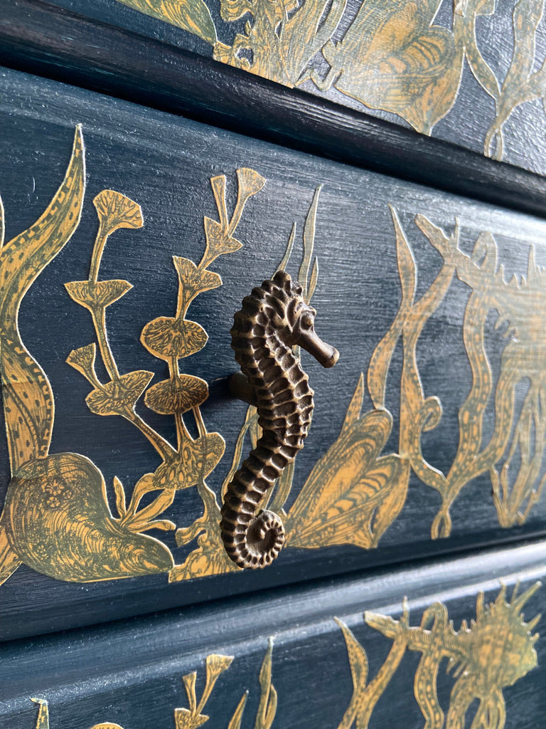 Unique Coastal Style Upcycling Chest of Drawers
