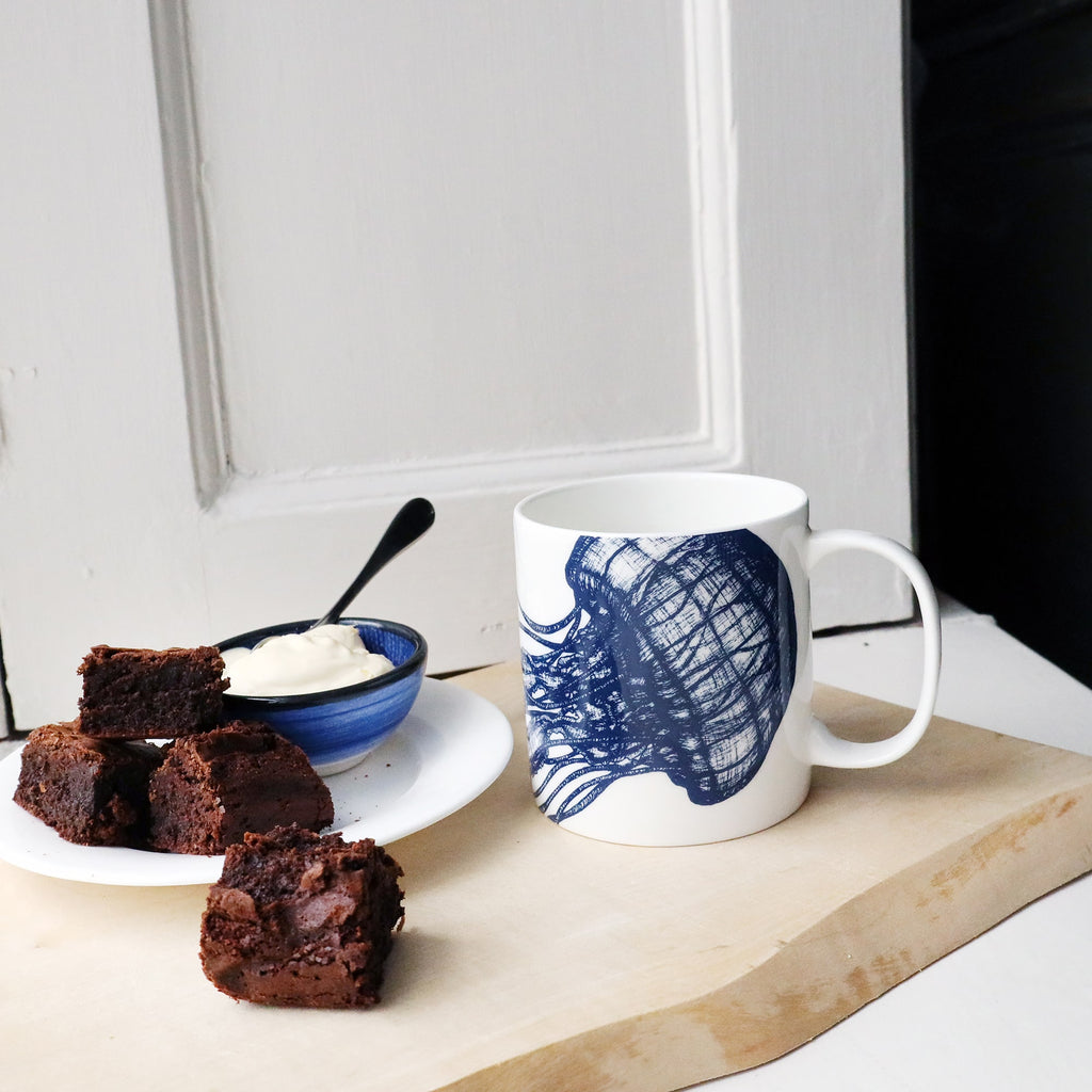 Bone China Pint Mug - Jellyfish