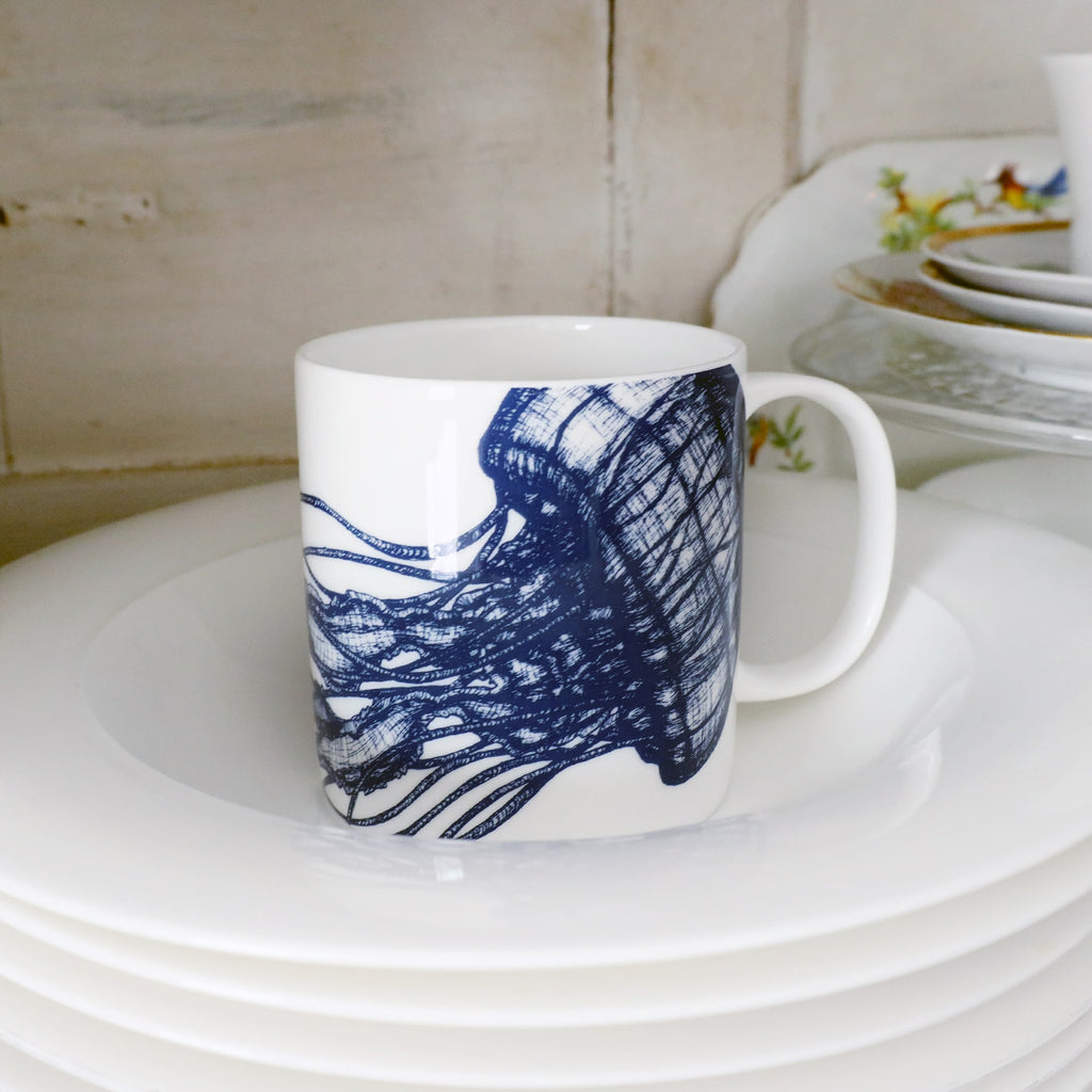 Bone China Pint Mug - Jellyfish