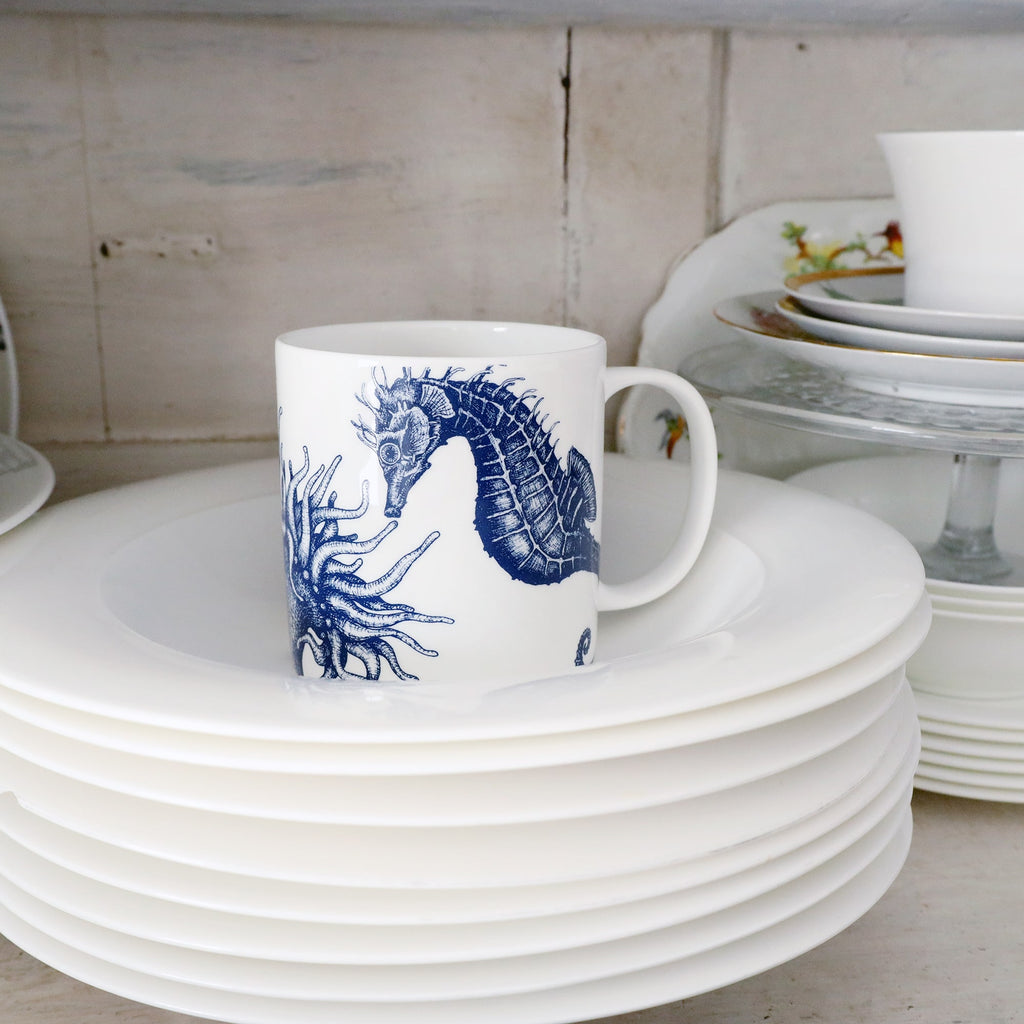 Bone China Pint Mug - Seahorse