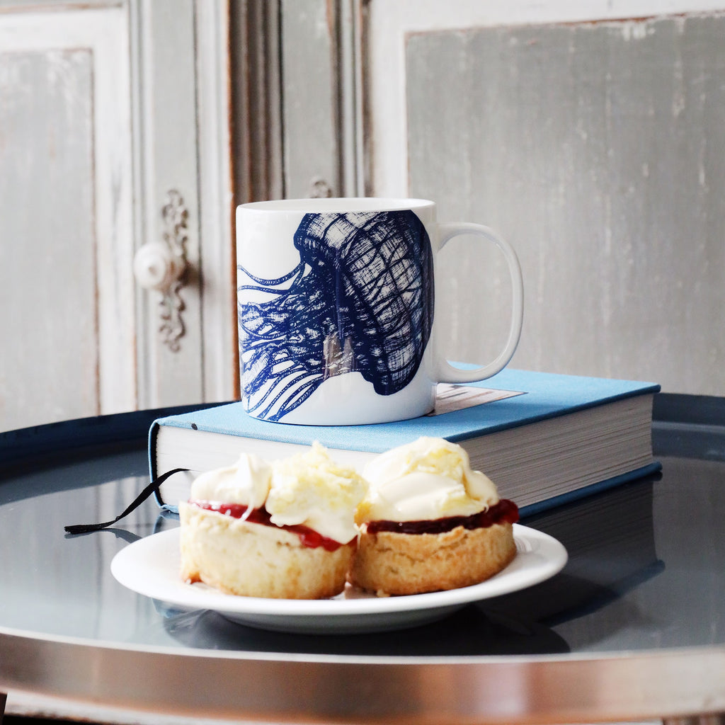 Bone China Pint Mug - Jellyfish