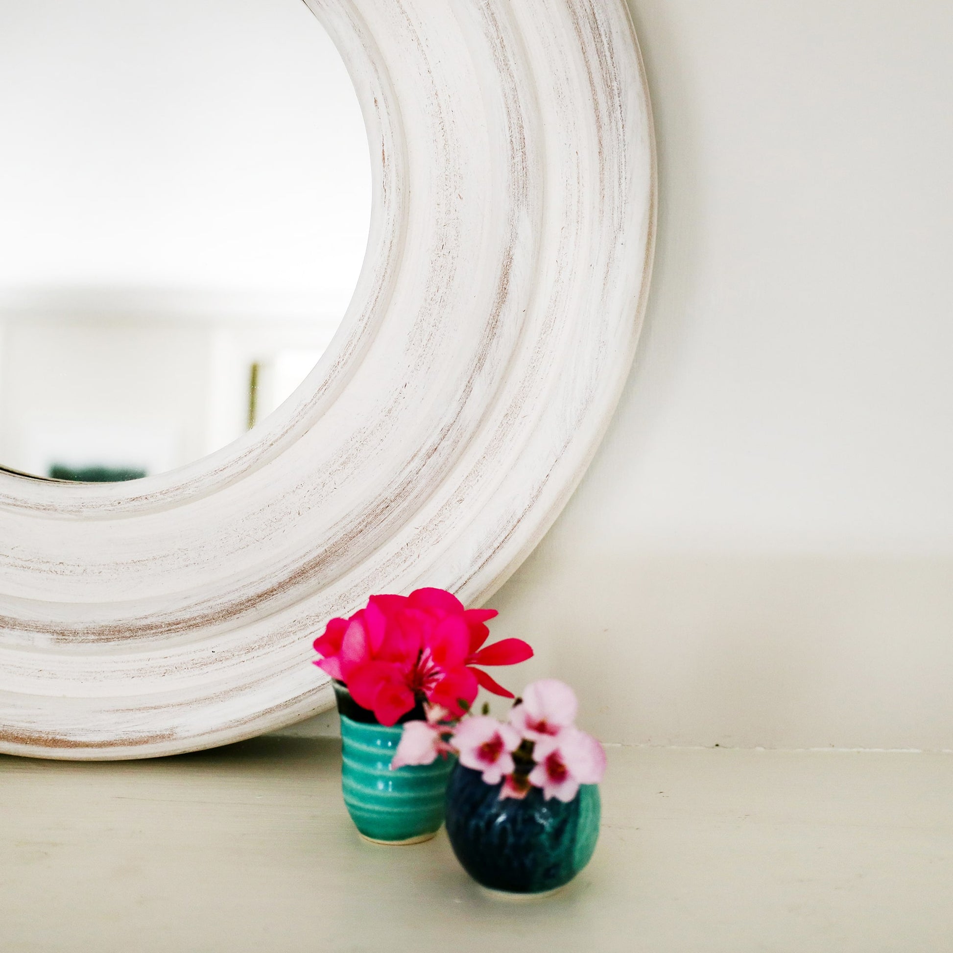 Portscatho Whitewash Mirror 40cm