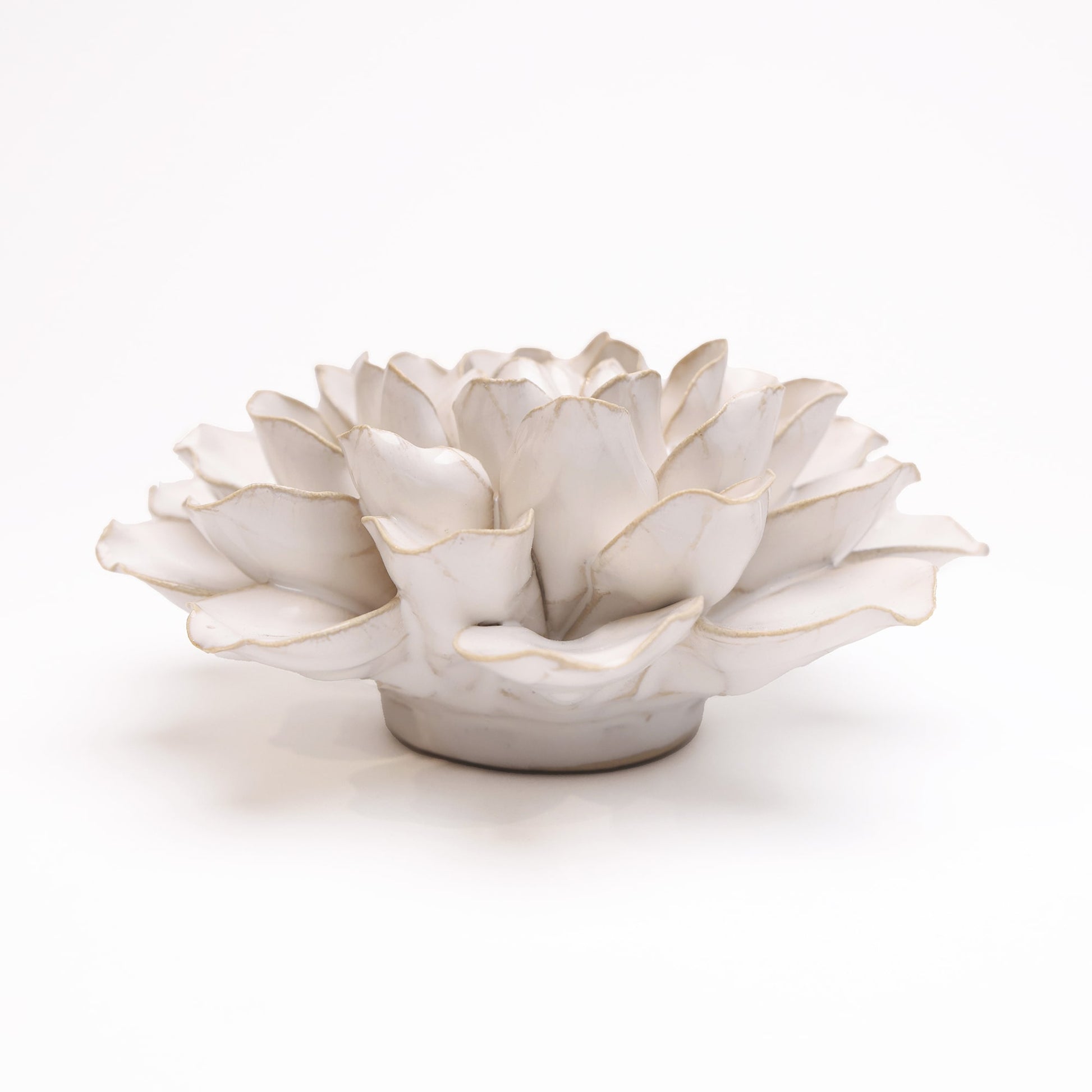 White Water Lily Ceramic Flower