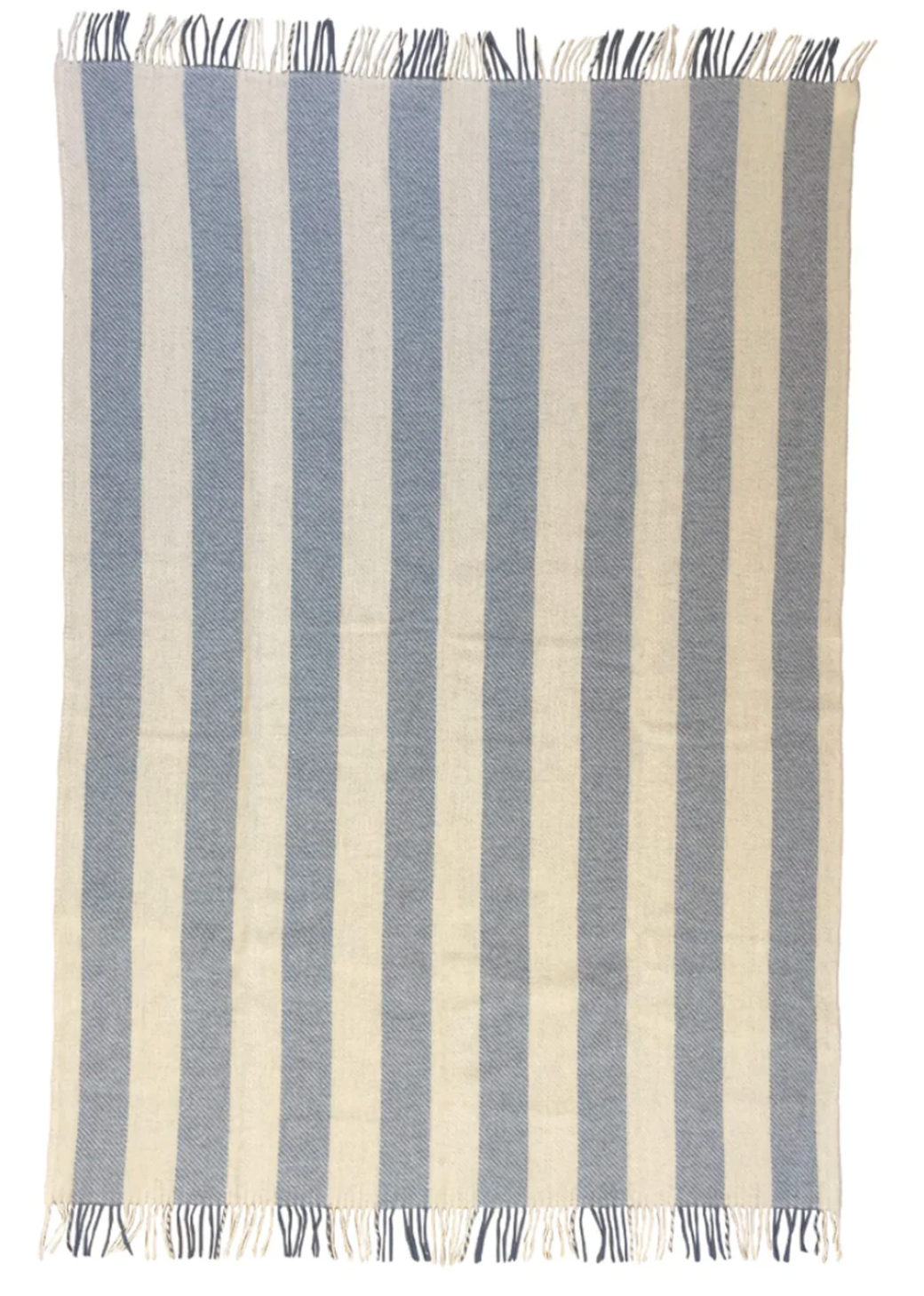Gotland Vertical Stripe Heavenly Blue Brushed & Wool