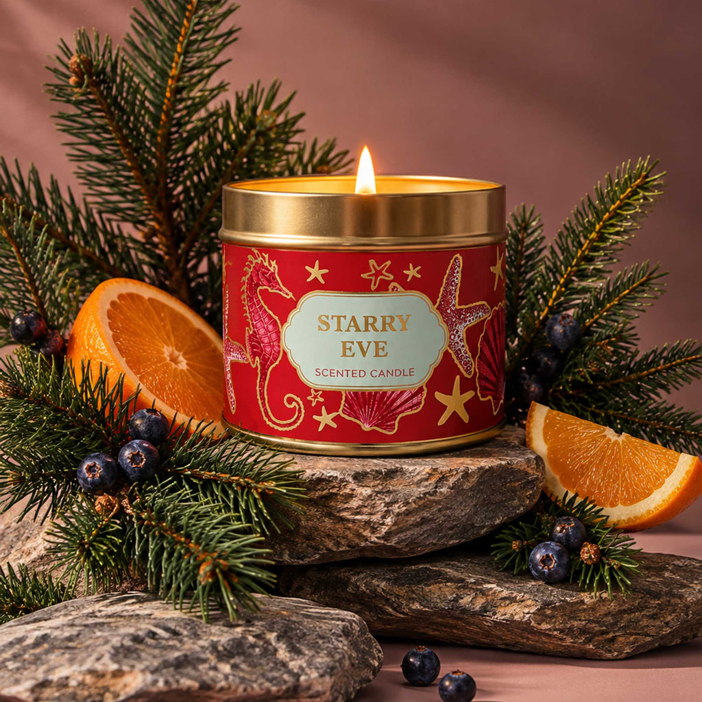 Starry Eve Christmas Candle
