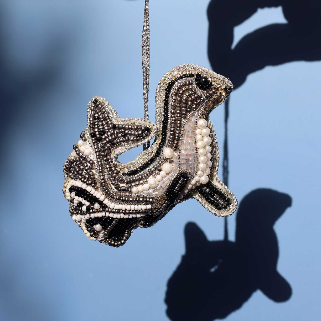 Beaded Seal Hanging Decoration