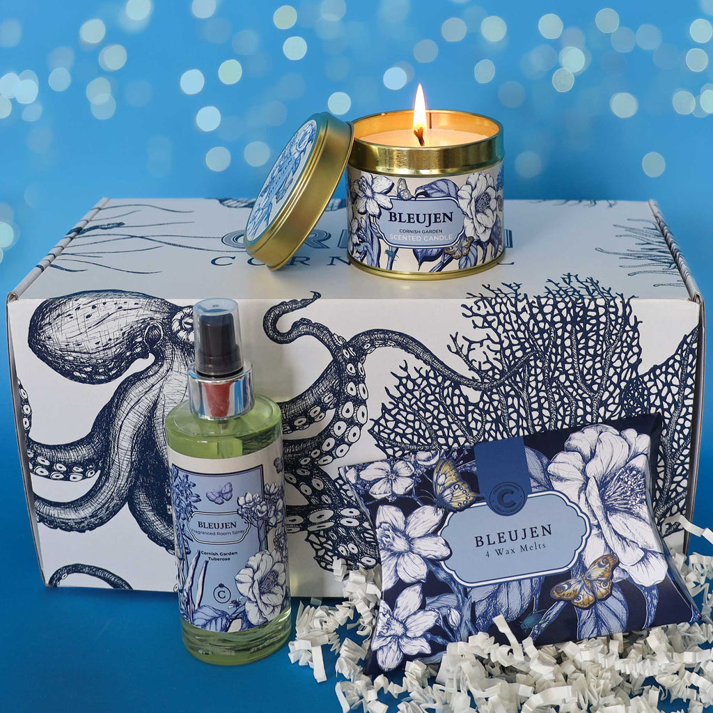 Festive Gift Hamper - Bleujen Candle, Wax Melts & Room Spray