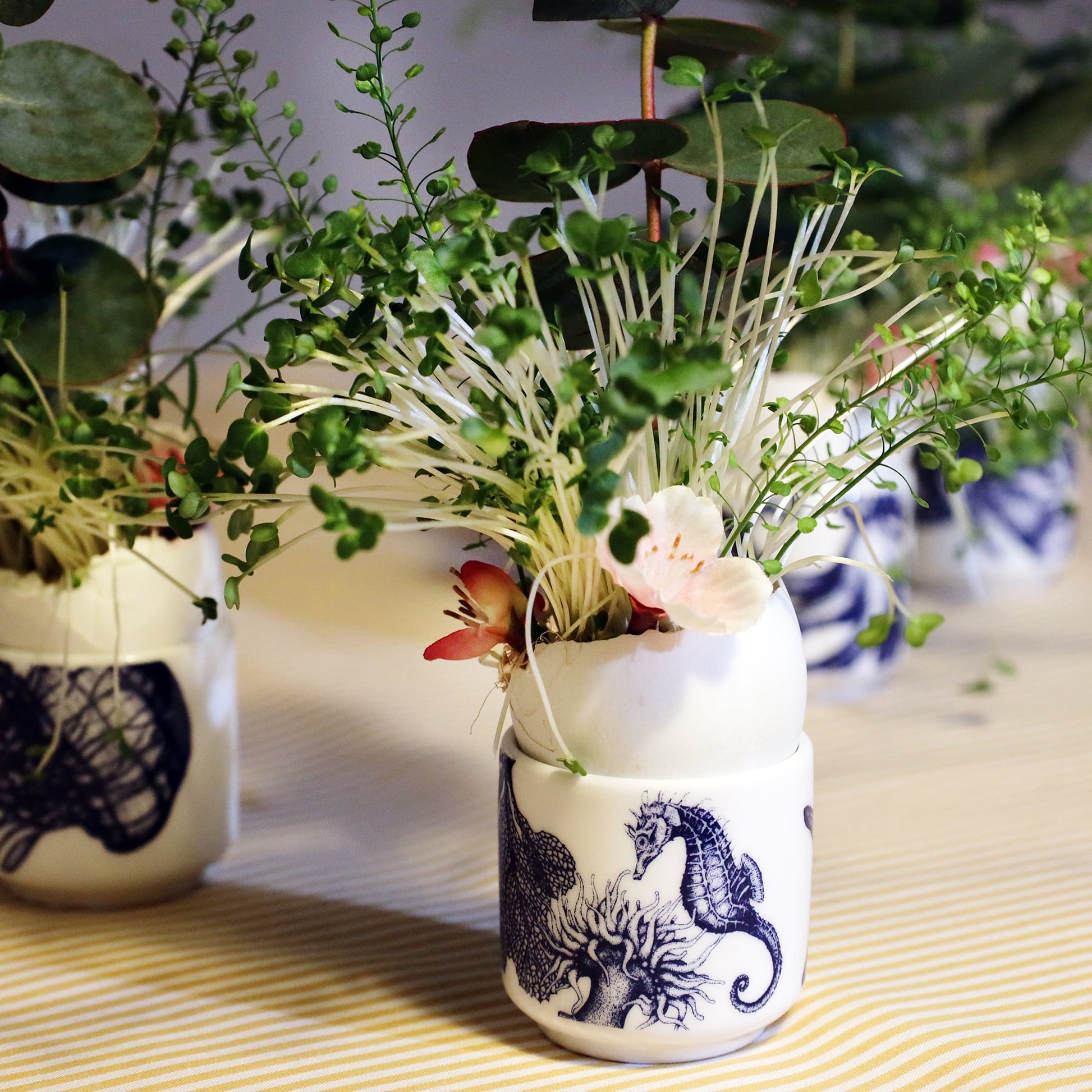 Bone China Seahorse Egg Cup