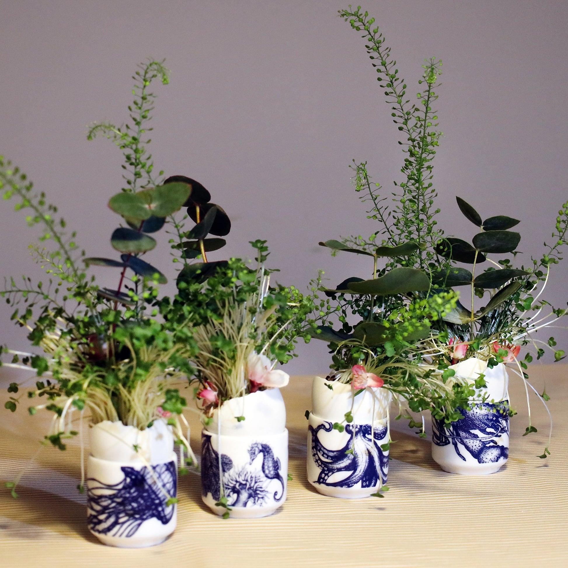 Bone China Seahorse Egg Cup