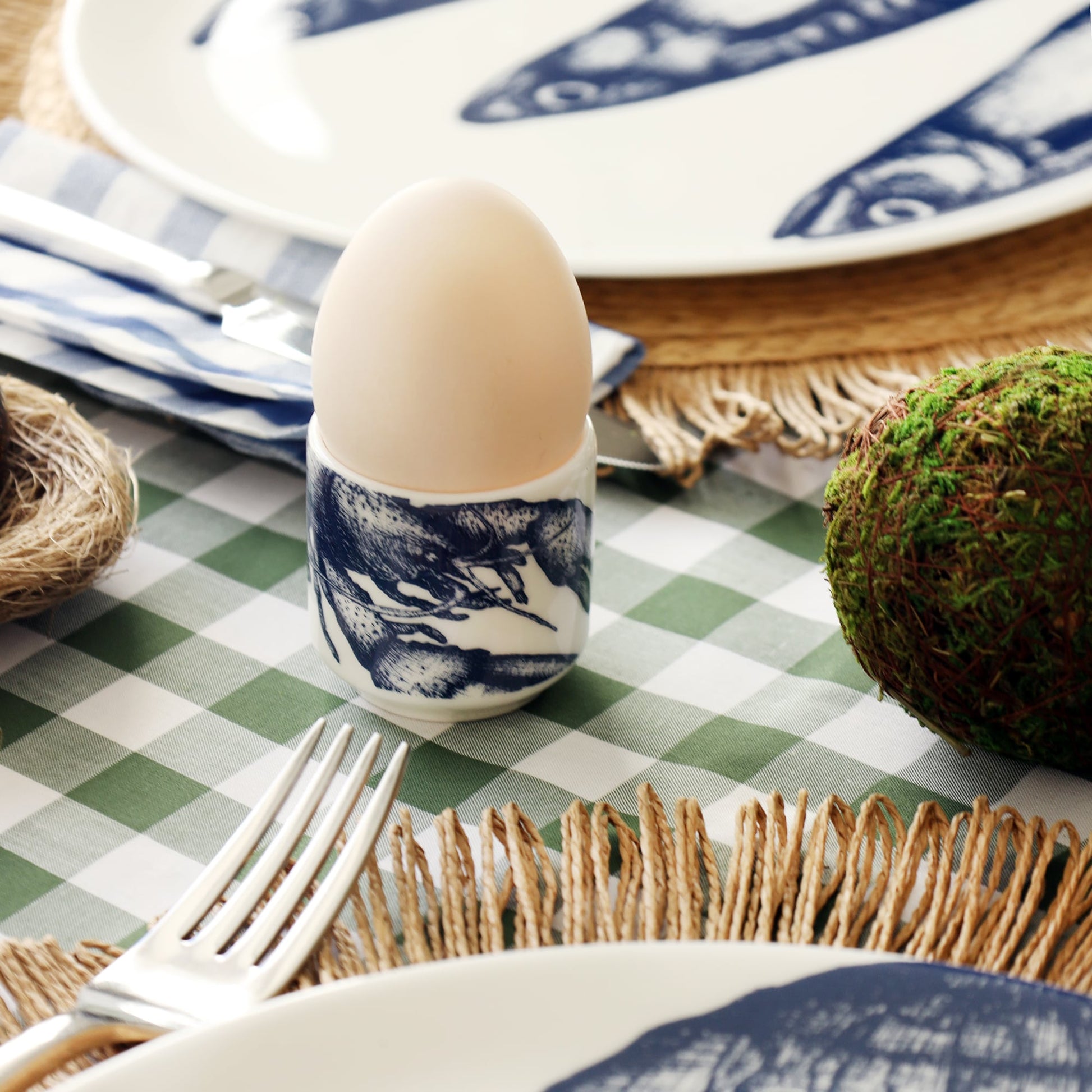 Bone China Lobster Egg Cup