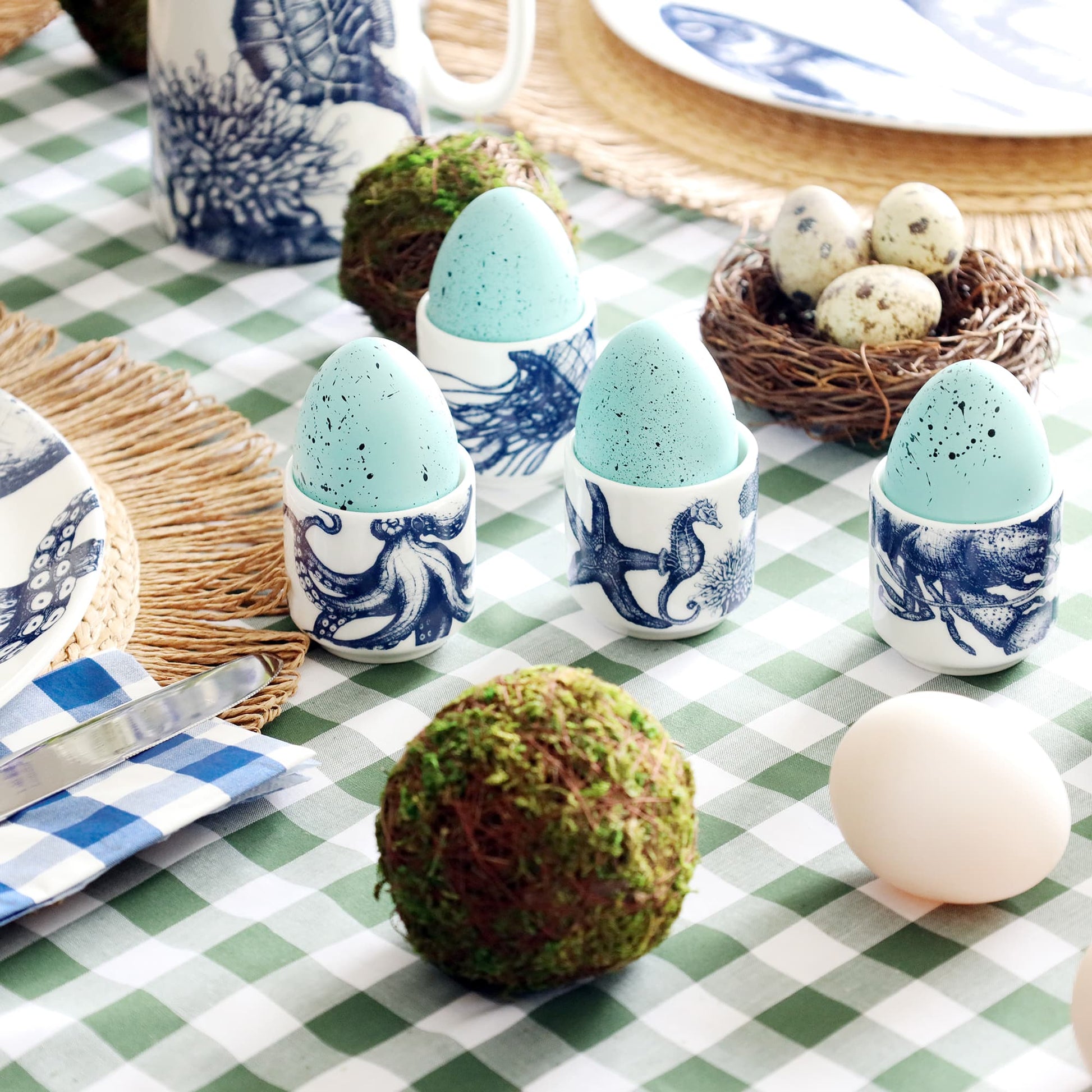 Bone China Seahorse Egg Cup