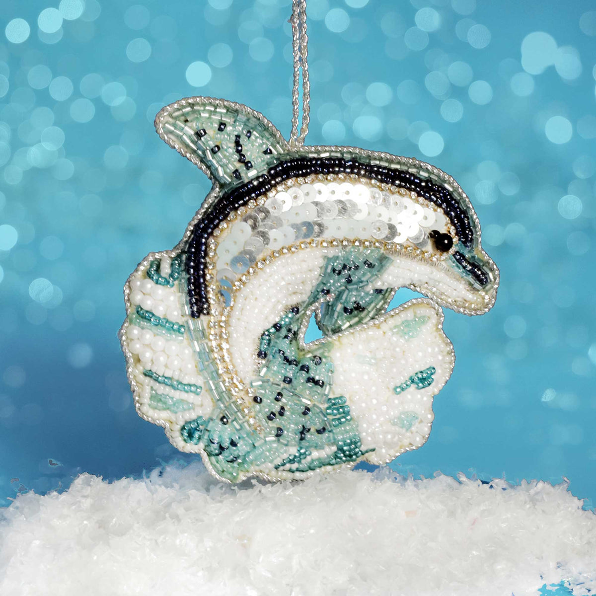 Beaded Dolphin Hanging Decoration