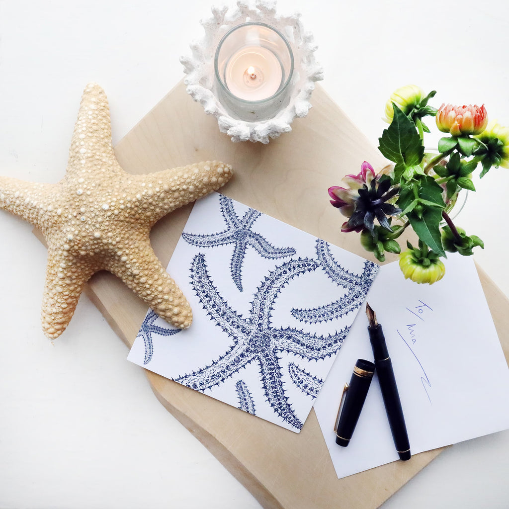 A Galaxy of Starfish Greetings Card