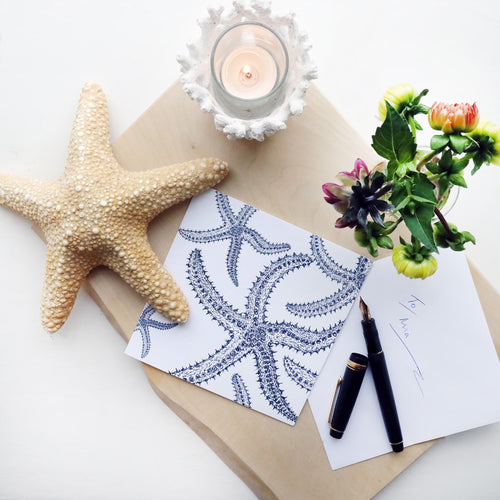 A Galaxy of Starfish Greetings Card