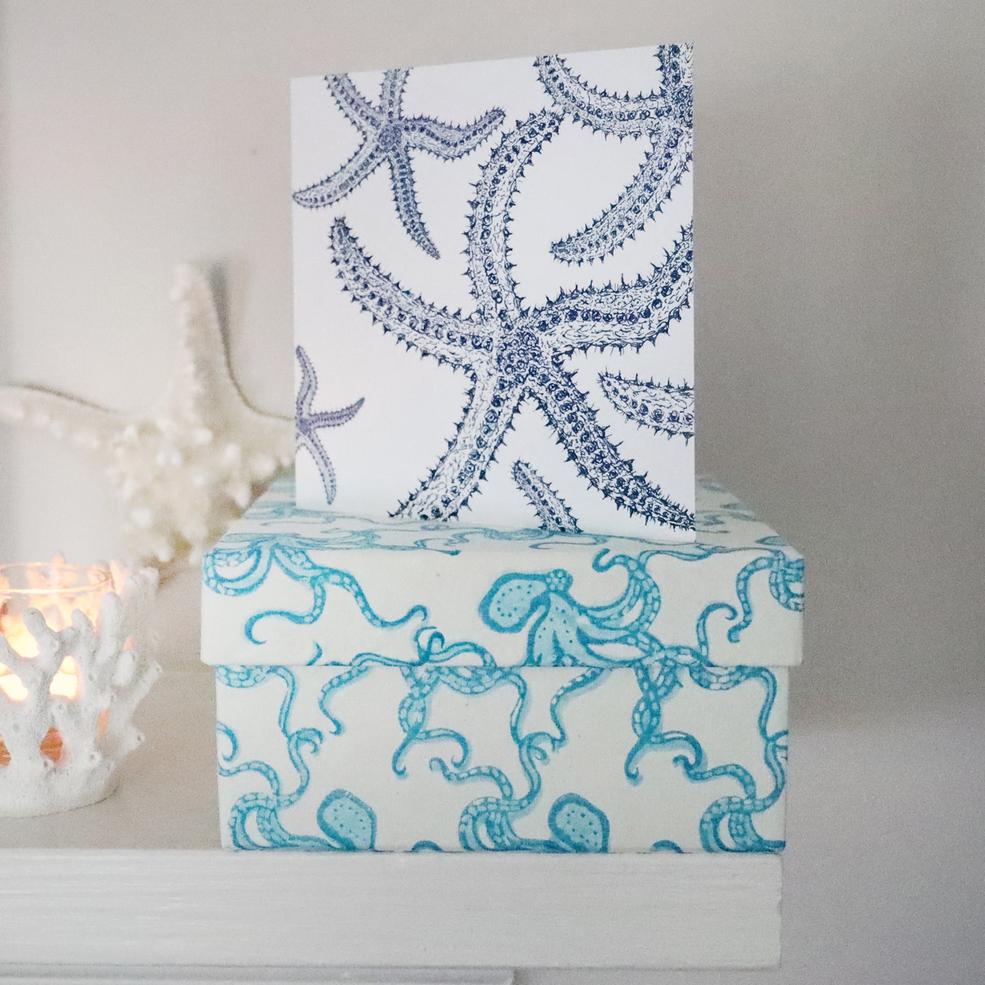 A Galaxy of Starfish Greetings Card