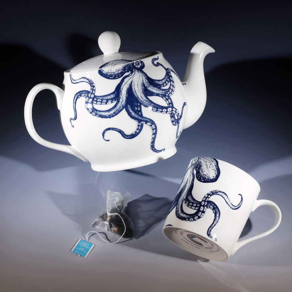 Bone China Octopus Teapot