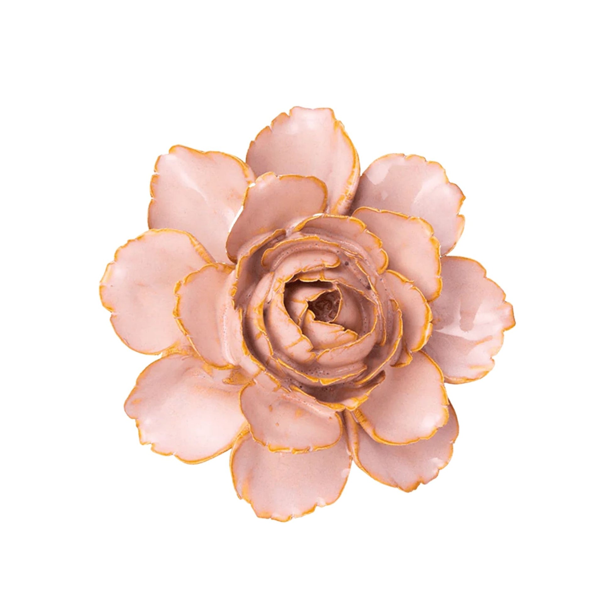 Pale Pink Camellia Ceramic Flower