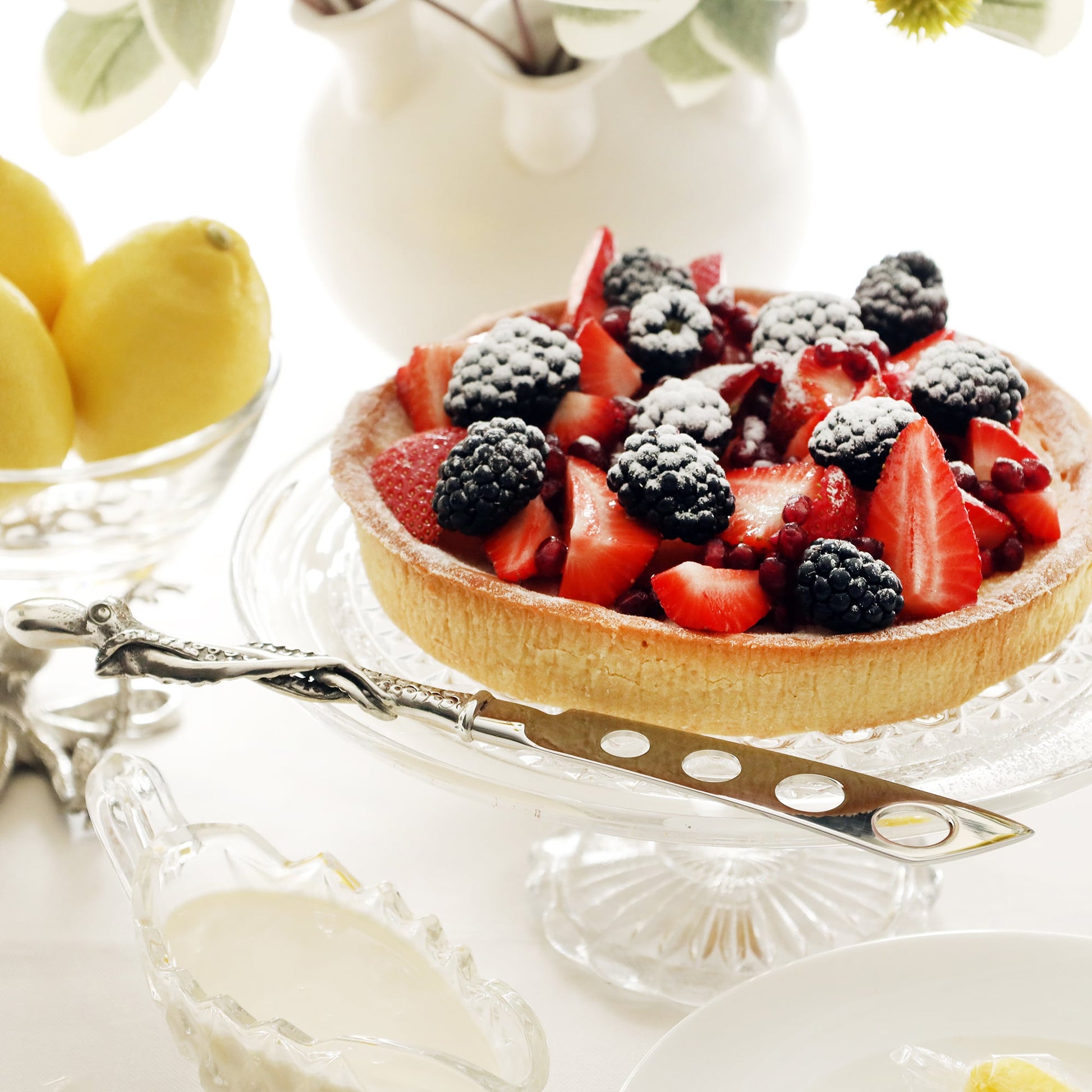 Pewter Octopus Pie Knife