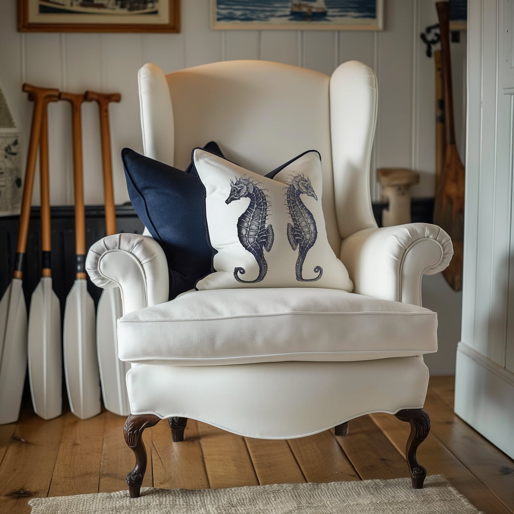 Seahorse Cushion Cover