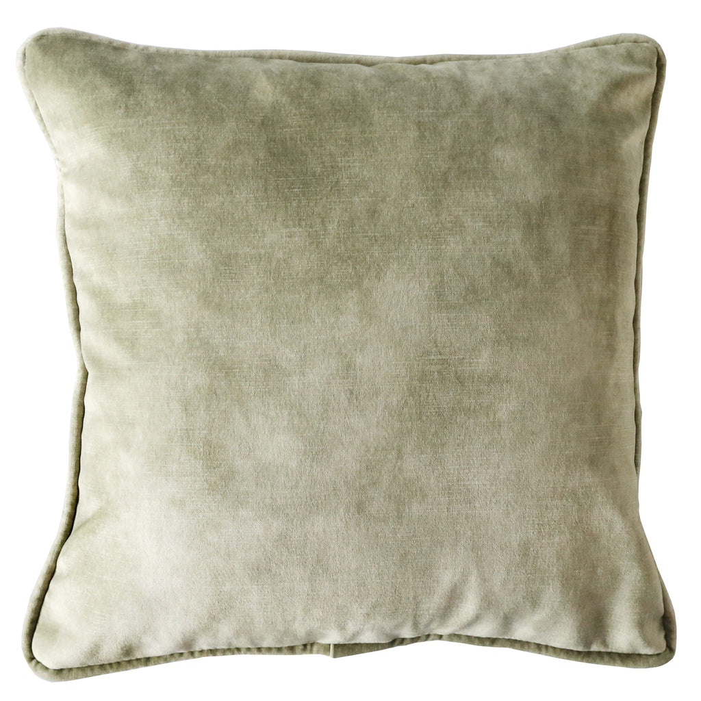 sea kelp velvet cushion on white background.