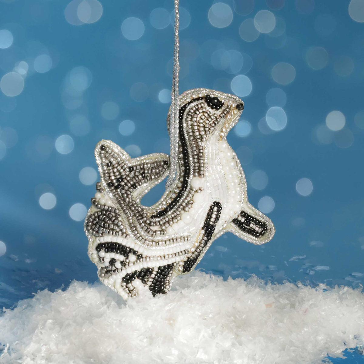 Beaded Seal Hanging Decoration