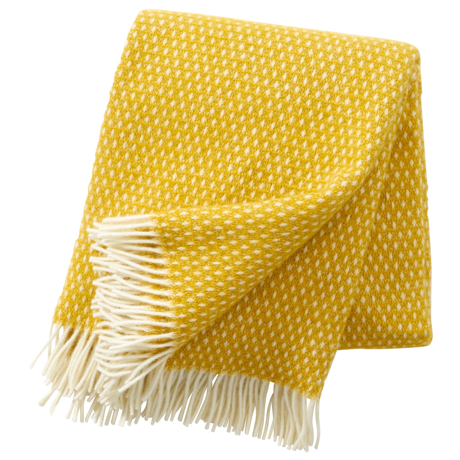 Twister Saffron Lambs Wool Throw -Homeware- Cream Cornwall