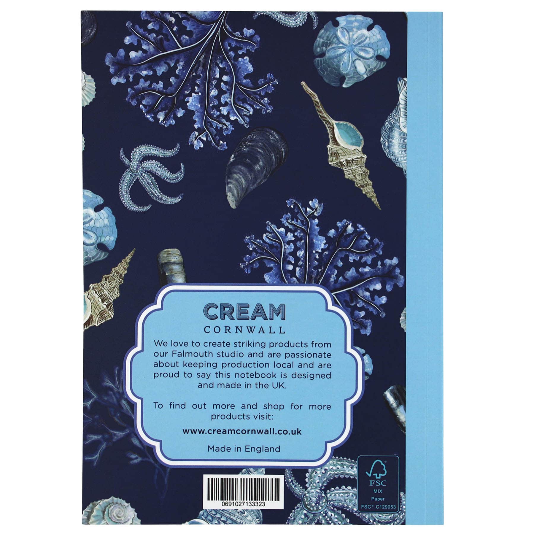 Rockpool Notebook -Accessories- Cream Cornwall