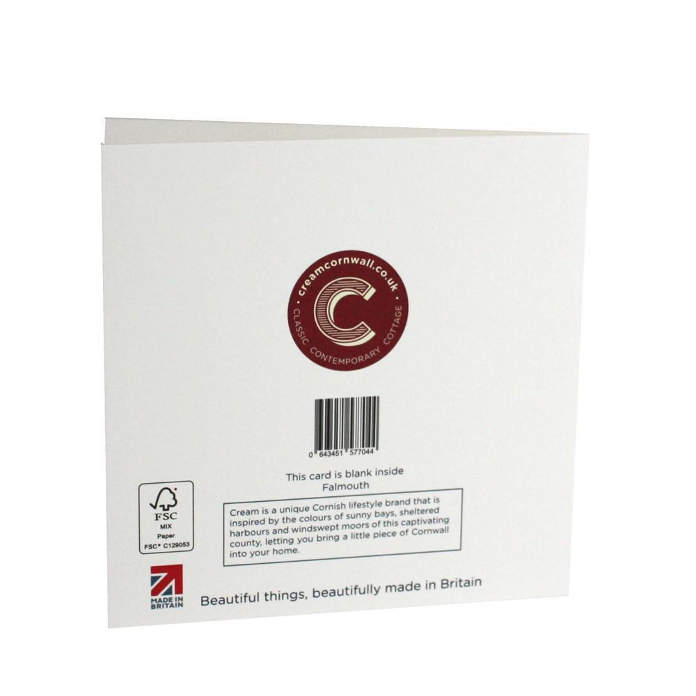 Falmouth Card -Accessories- Cream Cornwall