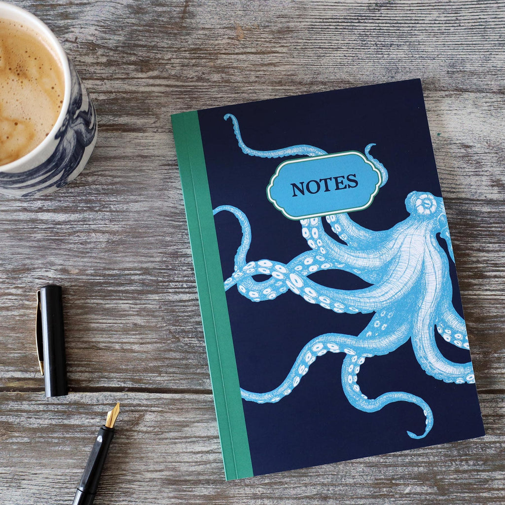 Octopus Notebook -Accessories- Cream Cornwall