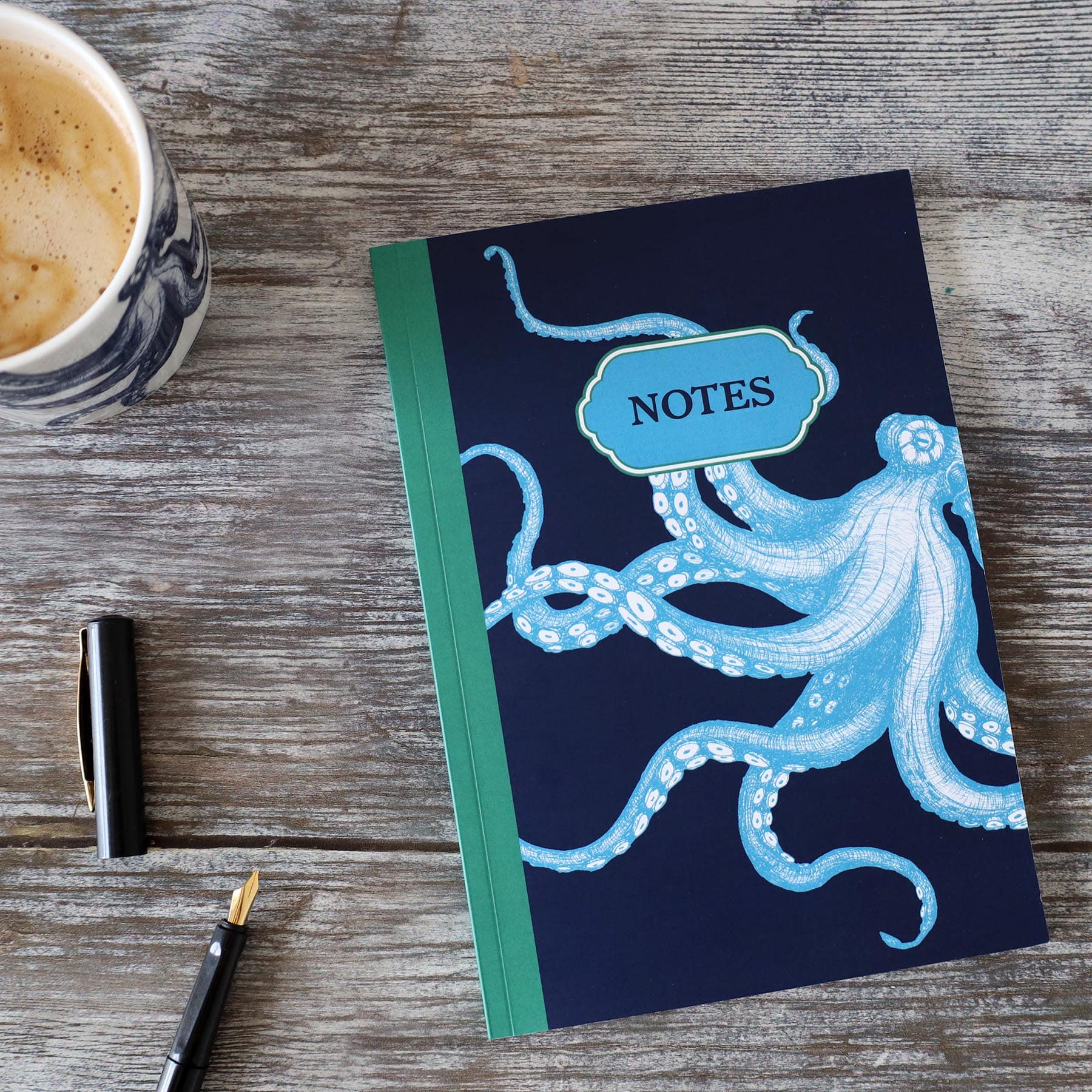 Octopus Notebook -Accessories- Cream Cornwall