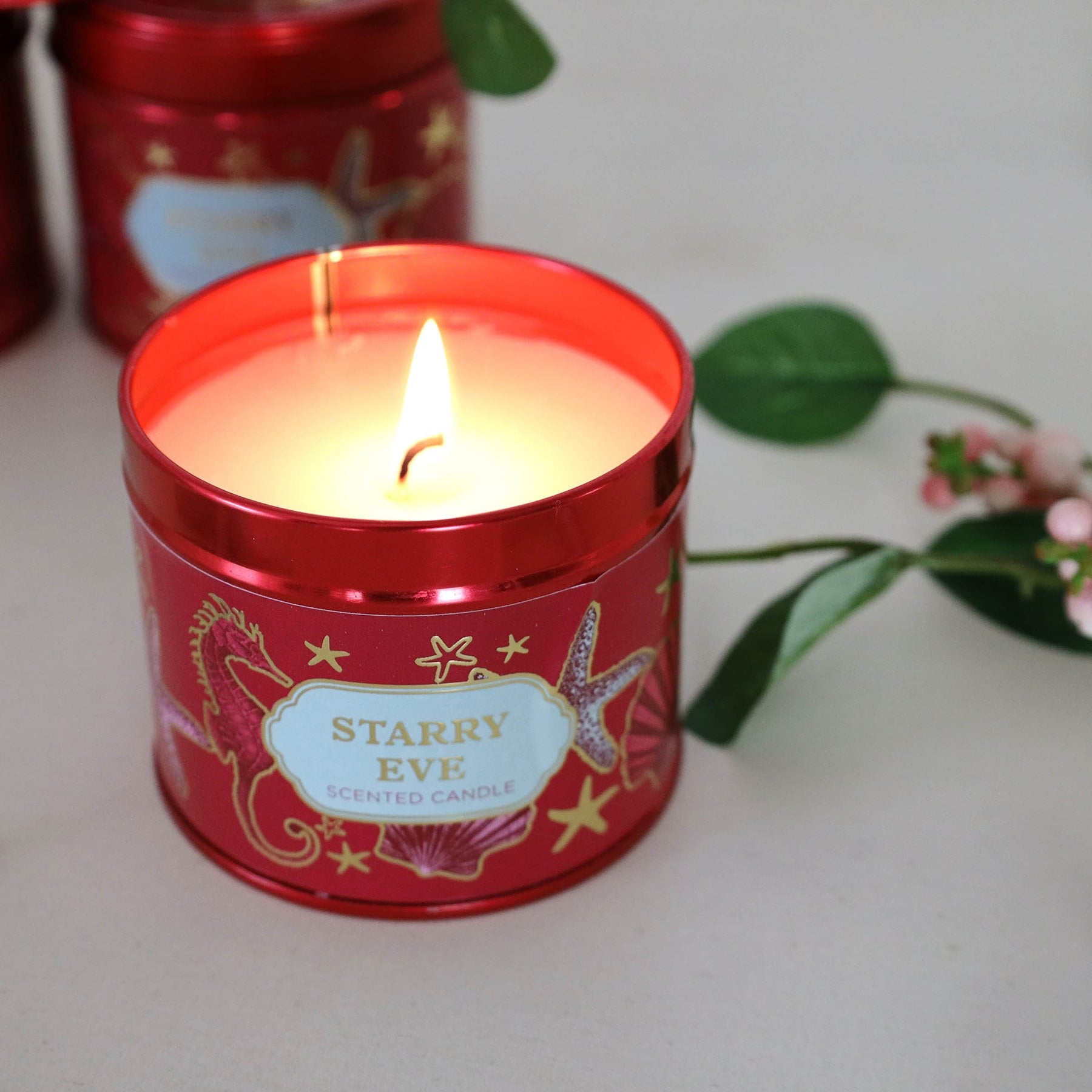 Starry Eve Candle Tin -Accessories- Cream Cornwall