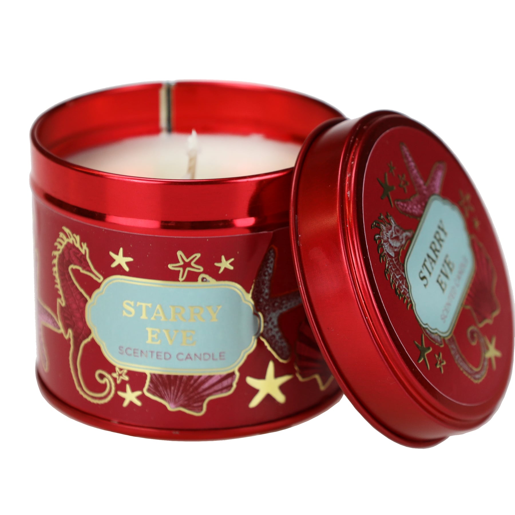 Starry Eve Candle Tin -Accessories- Cream Cornwall