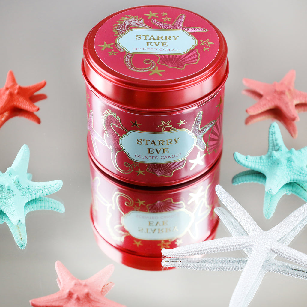 Starry Eve Candle Tin -Accessories- Cream Cornwall